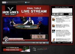 2011 wsop live stream World Series of Poker