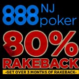 80 rakeback 888 poker
