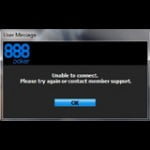 888 poker down