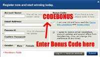 How to enter your PartyCasino Bonus code