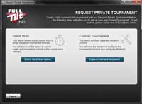 request private tournament full tilt poker